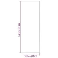 Deurmat Antraciet en Zwart 120 x 350 cm Polypropyleen en vinyl - thumbnail