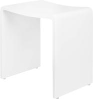 Saqu Spa Deluxe solid surface kruk 40x30x42,5cm mat wit - thumbnail