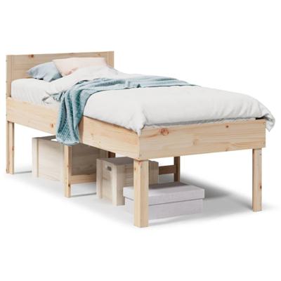 Bedframe zonder matras massief grenenhout 80x200 cm