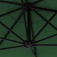 Wandparasol met metalen paal 300 cm groen - thumbnail