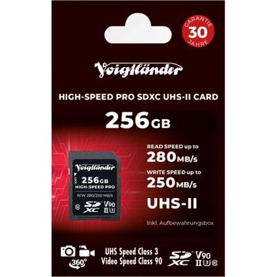 Voigtländer SDXC 256GB HIGH-SPEED PRO 280MB/s, UHS-II, V90