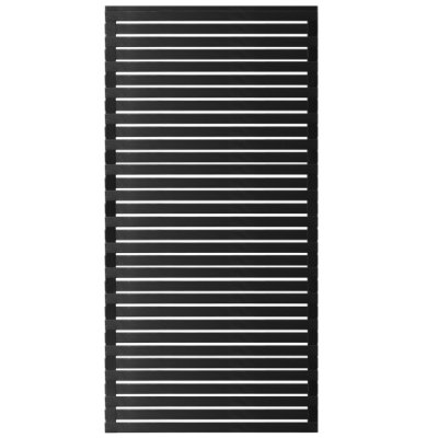 Zwart Houten Tuinscherm Osaka 90 x 180 CM