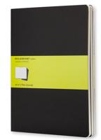 Schrift moleskine 190x250mm blc 240pag zwart 3st - thumbnail