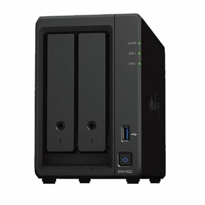 Netwerkvideorecorder - SYNOLOGY - DVA1622 - AI-bewaking - 2 bays - 32 TB max.