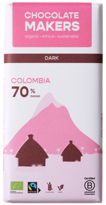 Chocolatemakers Pure delight 70% puur bio 80 Gram Chocolatemakers Pure delight 70% puur bio 80 Gram