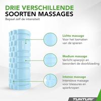 Tunturi Yoga Grid Foam Roller 33 cm | Ø 13 cm | licht blauw - thumbnail