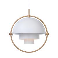 Gubi Multi-Lite Hanglamp - Messing & Mat wit - thumbnail