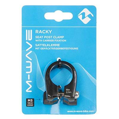 M-Wave zadelpenklem m6 inbus 28.6 mm zwart met extra bevestigingspunt