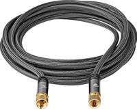 Satelliet- en Antennekabel | F Male - F Male | 2,0 m | Gun Metal Grey - thumbnail
