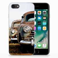 iPhone SE 2022 | SE 2020 | 8 | 7 | Siliconen hoesje | met foto Vintage Auto - thumbnail