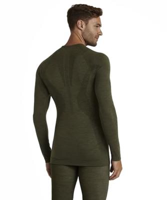 Falke LS Wool-Tech Shirt Heren Olive M