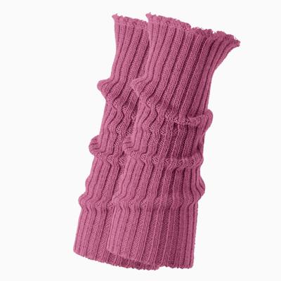 Gebreide wollen warmers, taupe