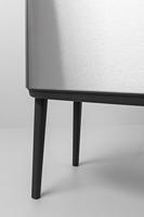 Brabantia 316081 vuilnisbak 33 l Rechthoekig Roestvrijstaal Zwart, Roestvrijstaal - thumbnail
