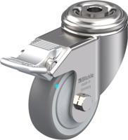 Blickle LKRXA-TPA 80KFD-FI Zwenkwiel met rem Wieldiameter: 80 mm Draagvermogen (max.): 100 kg 1 stuk(s) - thumbnail