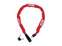 Abus citychain 6800/85 rood - fietskettingslot - thumbnail