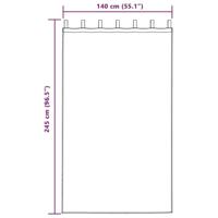 VidaXL Verduisterende gordijnen 2 pcs donkergroen 140 x 245 cm fluweel - thumbnail