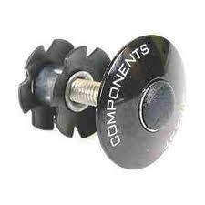A-head star nut met top kap 1 1/8", zwart
