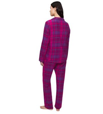 Triumph dames pyjama Katoen - Boyfriend Fit - Doorknoop katoene pyjama met lange mouwen