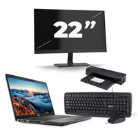 Dell Latitude 5400 - Intel Core i5-8e Generatie - 14 inch - 16GB RAM - 256GB SSD - Windows 11 + 1x 22 inch Monitor - thumbnail