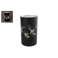 LED Sfeerverlichting Hert 9x15 cm Mat Zwart/Glas - thumbnail