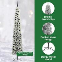 VidaXL Kunstkerstboom groen 270 cm pvc en staal en kunststof - thumbnail