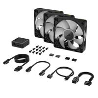 Corsair iCUE LINK RX120 RGB PC-ventilator Zwart (b x h x d) 120 x 120 x 25 mm Incl. LED-verlichting - thumbnail
