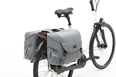 New Mondi joy dubbele fietstas - grijs