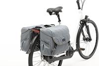 New Mondi joy dubbele fietstas - grijs - thumbnail