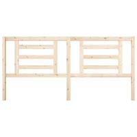 Hoofdbord 206x4x100 cm massief grenenhout - thumbnail