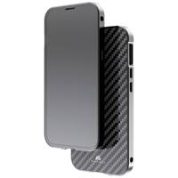 Black Rock 360° Glass Cover Apple iPhone 14 Carbon - thumbnail