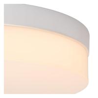 Lucide BISKIT - Plafonnière Badkamer - Ø 28 cm - LED - 1x18W 2700K - IP44 - Bewegingssensor - Wit - thumbnail