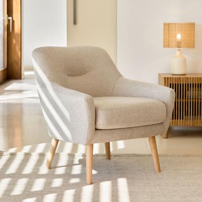 Kave Home Fauteuil 'Candela' kleur Beige Kave Home Fauteuil 'Candela' kleur Beige
