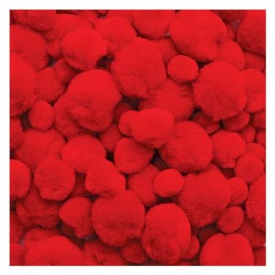 Colorations - pom poms rood, 100st. Colorations - pom poms rood, 100st.