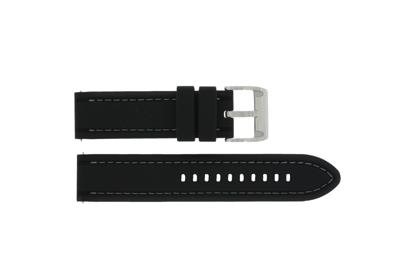 Horlogeband Fossil CH2573 / Decker Rubber Zwart 22mm