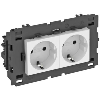 OBO Bettermann 6120432 Apparaatinzet Stopcontact (b x h x d) 131 x 76 x 42 mm 1 stuk(s) Wit