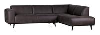 BePureHome Statement Hoekbank Rechts - Eco-leder - Grijs - thumbnail