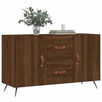 Dressoir 100x36x60 cm bewerkt hout bruineikenkleurig - thumbnail
