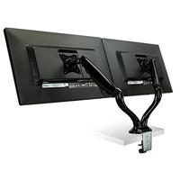 SBOX Standaard voor twee monitoren, 33-68 cm 13-27 inch belasting 6 kg per LCD VESA 75x75 en 100x100 helling 90 draaibaar 180 zwart - thumbnail