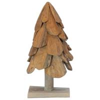 VidaXL Kerstboom met standaard bruin 61 cm massief teakhout - thumbnail