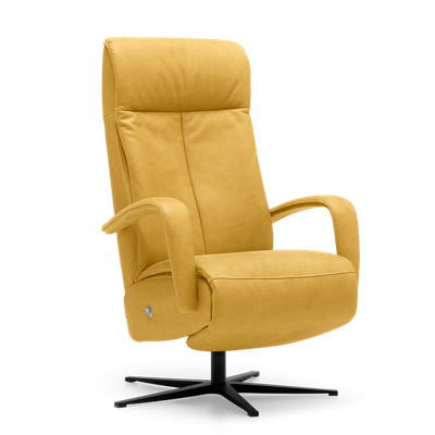 Relaxstoel S-100 Geel Leer Relaxstoel S-100 Geel Leer