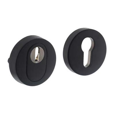 Intersteel veiligheidsrozet - met kerntrekbeveiliging - mat zwart