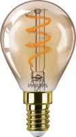 Philips LED kogel E14 2,6W-20W 2000K filament gold dimbaar blister - 5101507 - thumbnail