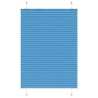 VidaXL Plissé rolgordijn 100x100 cm stofbreedte 99,4cm polyester blauw - thumbnail