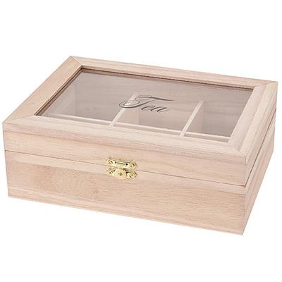 Theedoos hout 6-vaks