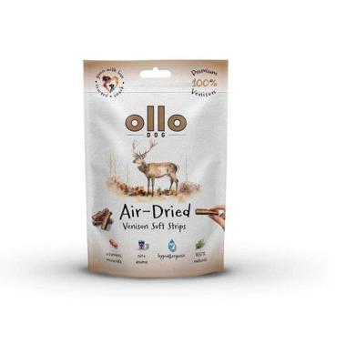 OLLO Air-Dried Venison strips - traktatie voor hond - 80g