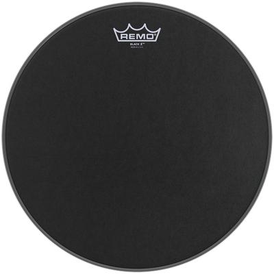 Remo BX-0814-10 Emperor X Black Suede 14 inch snaredrumvel dot
