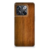 OnePlus 10T | Bumper Hoesje | Donker Hout - thumbnail