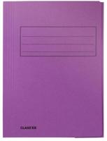 Class&apos;ex dossiermap, 3 kleppen, lila - thumbnail