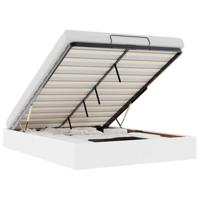 Bedframe zonder matras 140x190 cm kunstleer wit - thumbnail