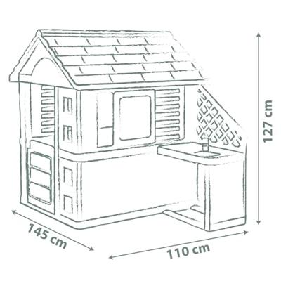 Smoby Nature speelhuis met keuken